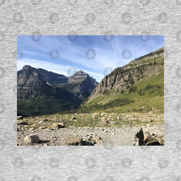 Mountains and Wispy Clouds by Sparkleweather